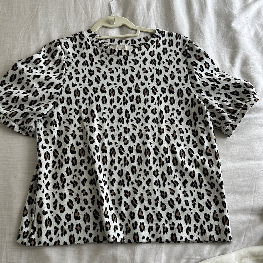 LOFT knit print top